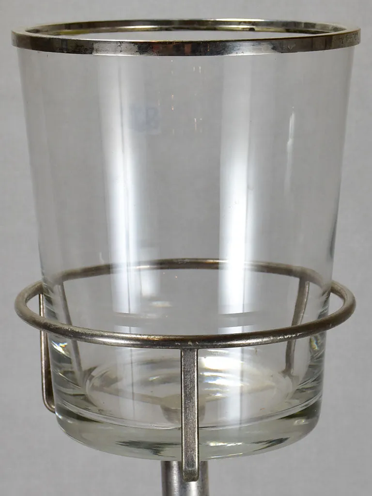 1960's ice bucket on a stand from a bistro / restaurant 33½"