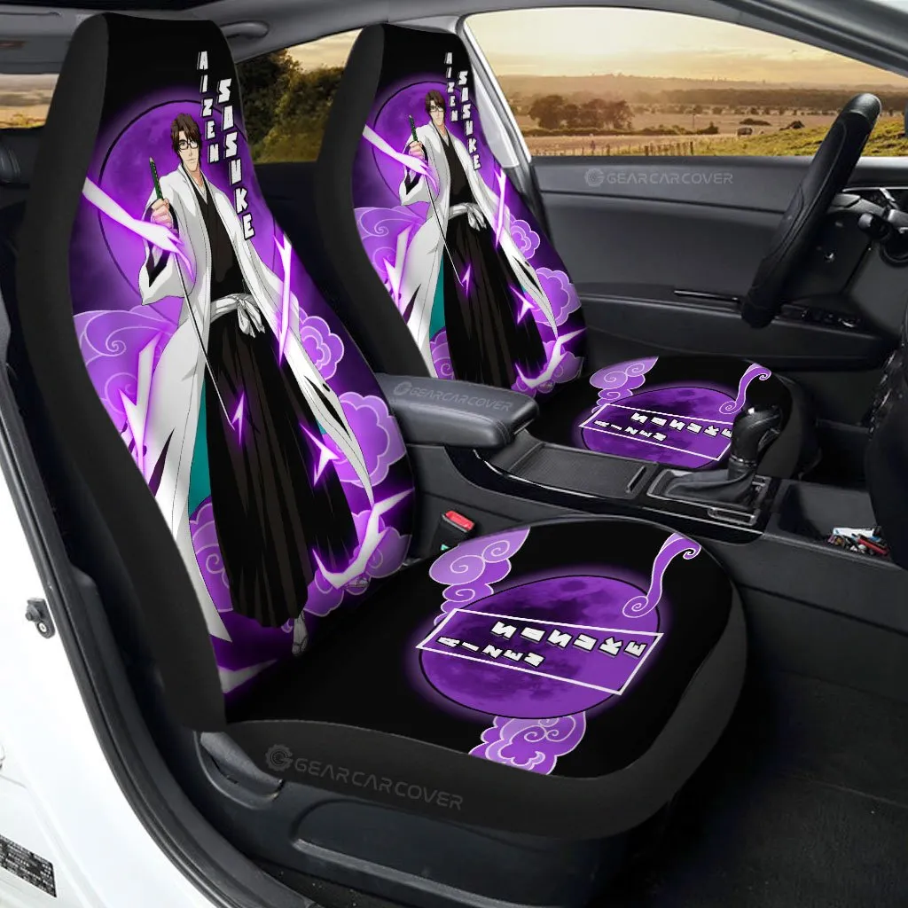 Aizen Sosuke Car Seat Covers Custom Bleach Car Interior Accessories