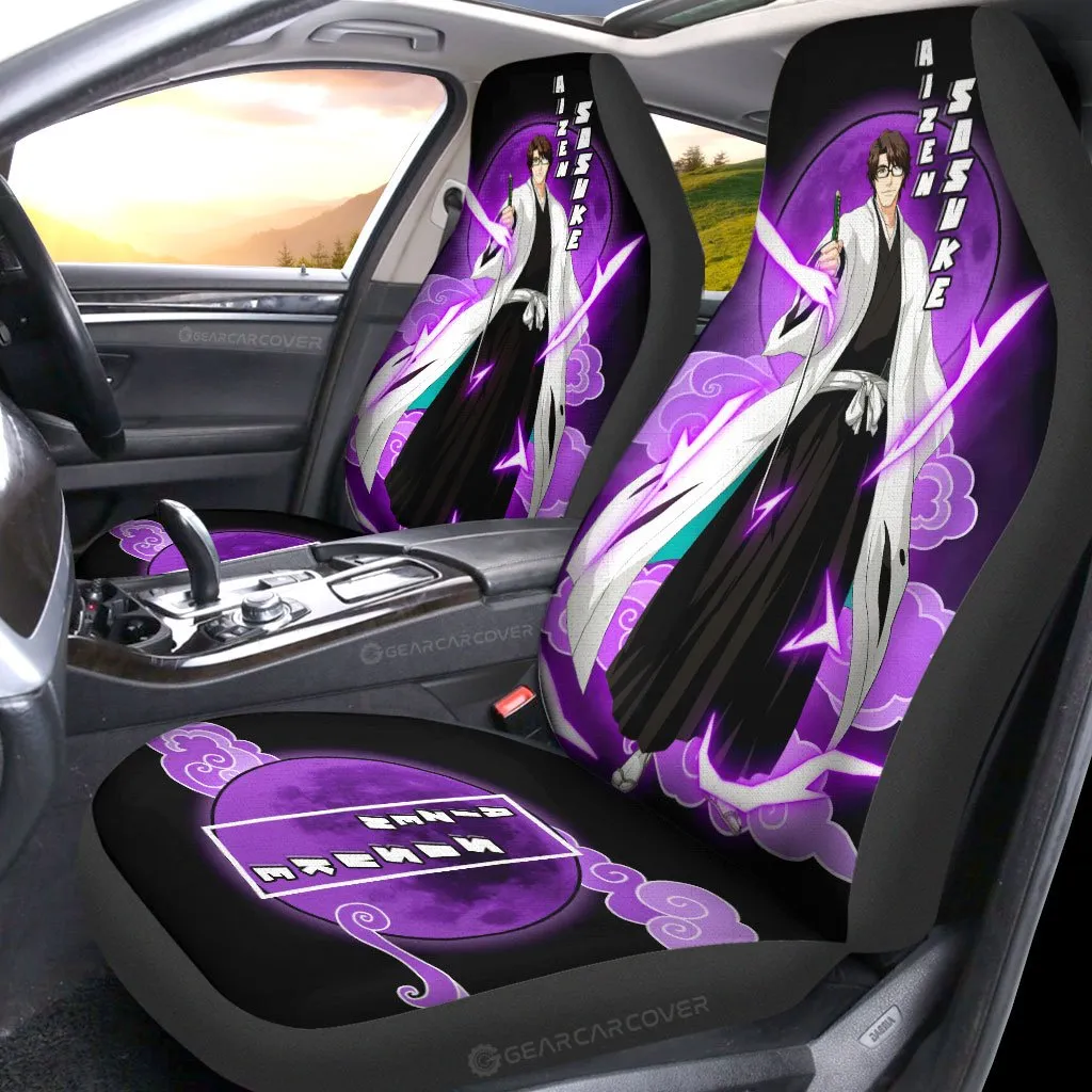 Aizen Sosuke Car Seat Covers Custom Bleach Car Interior Accessories