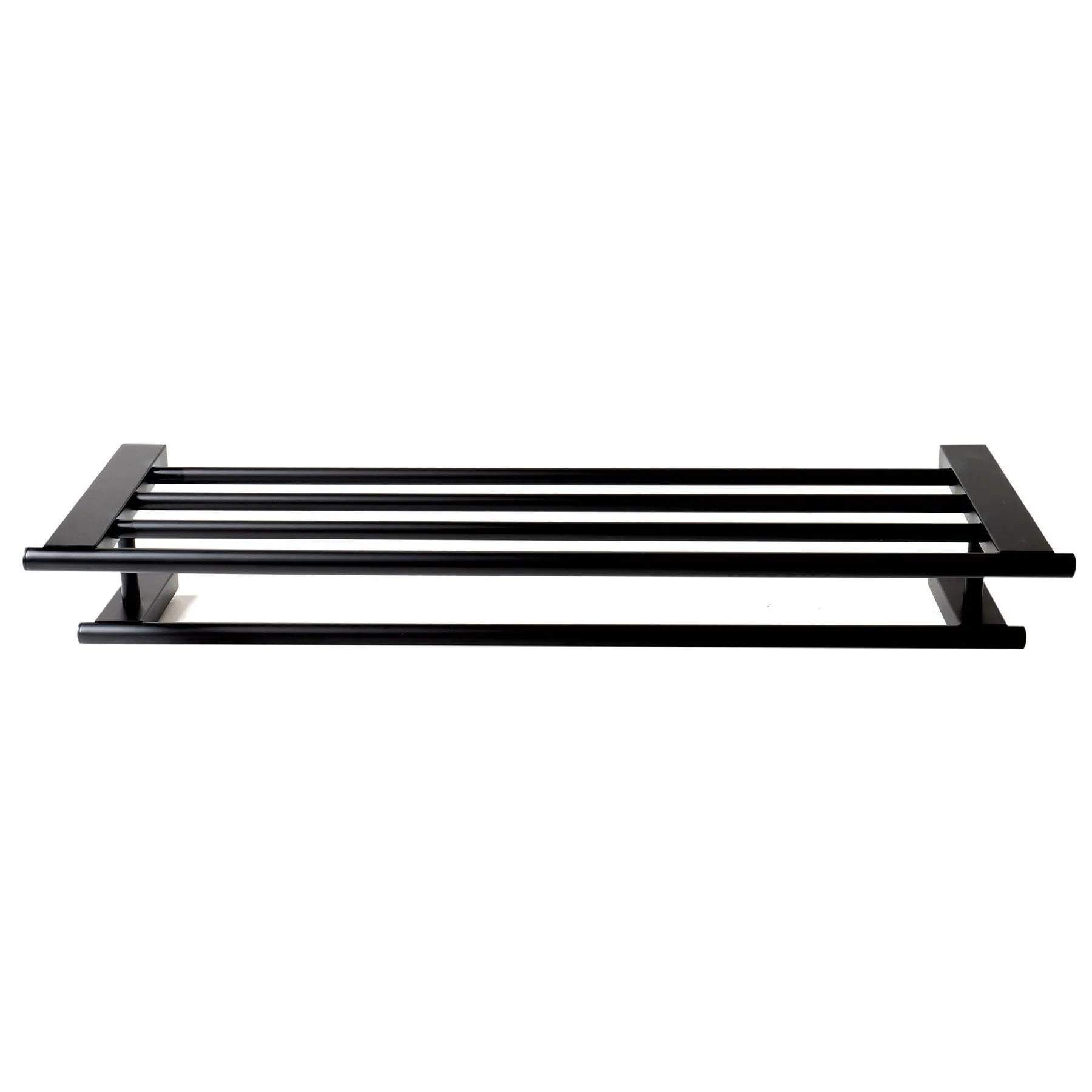 ALFI Brand AB9564-BM Black Matte 26" Towel Bar & Shelf