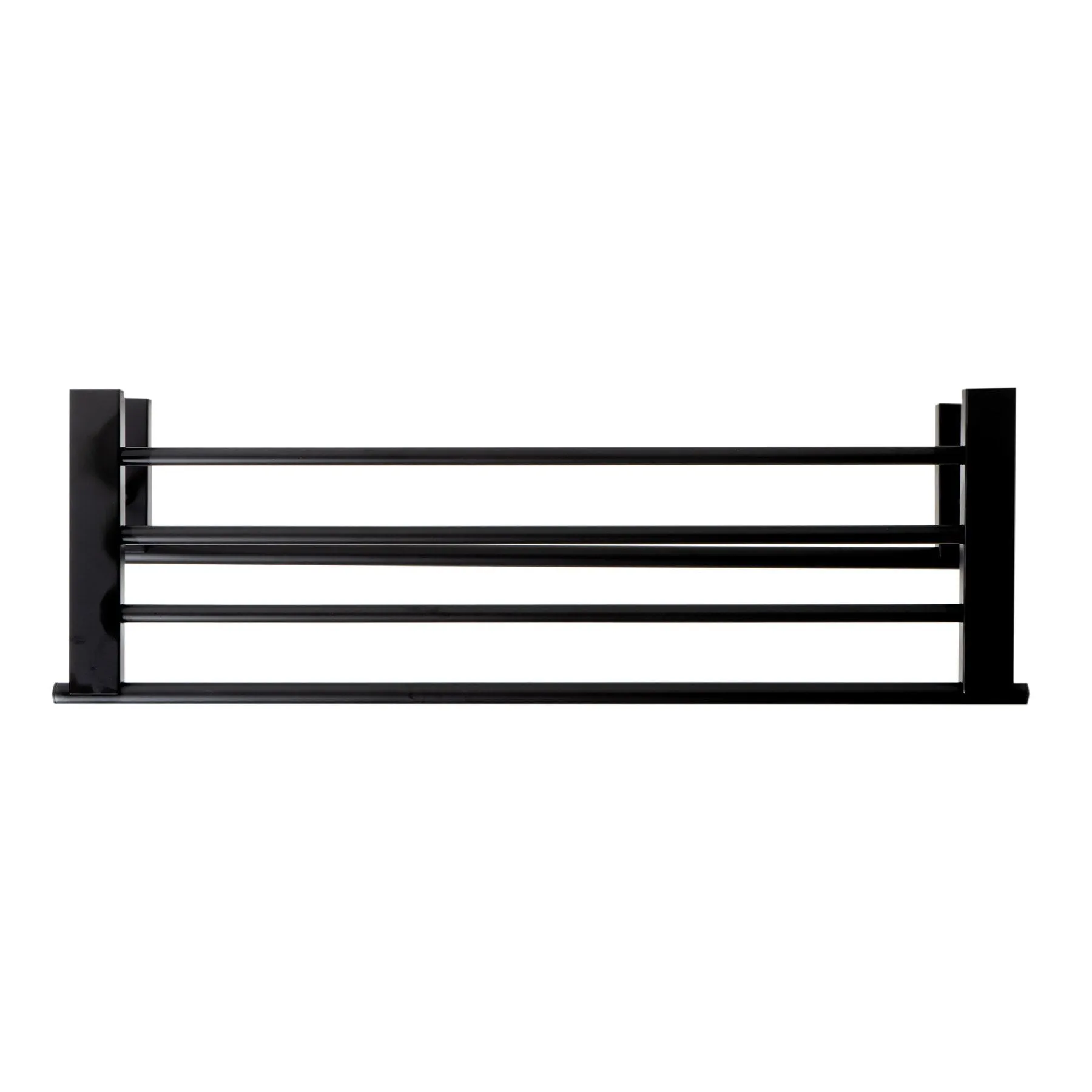 ALFI Brand AB9564-BM Black Matte 26" Towel Bar & Shelf