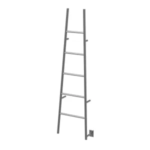 Amba ASB Jeeves Model A Ladder 5 Bar Hardwired Drying Rack in Brushed