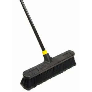 Bulldozer Push Broom, Soft Sweep, Polypropylene Fibers, 18-In.