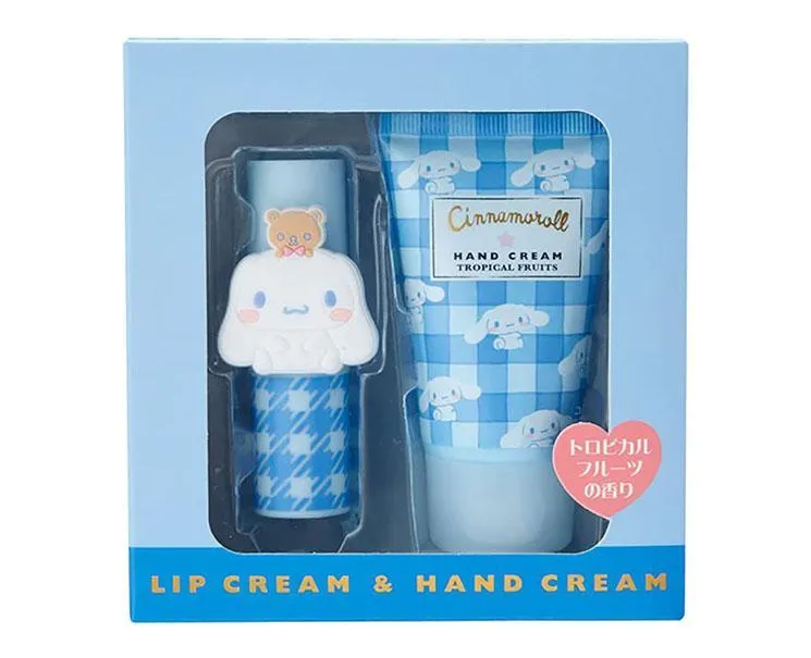 Cinnamoroll Lip Balm & Hand Cream Tropical Fruits Set