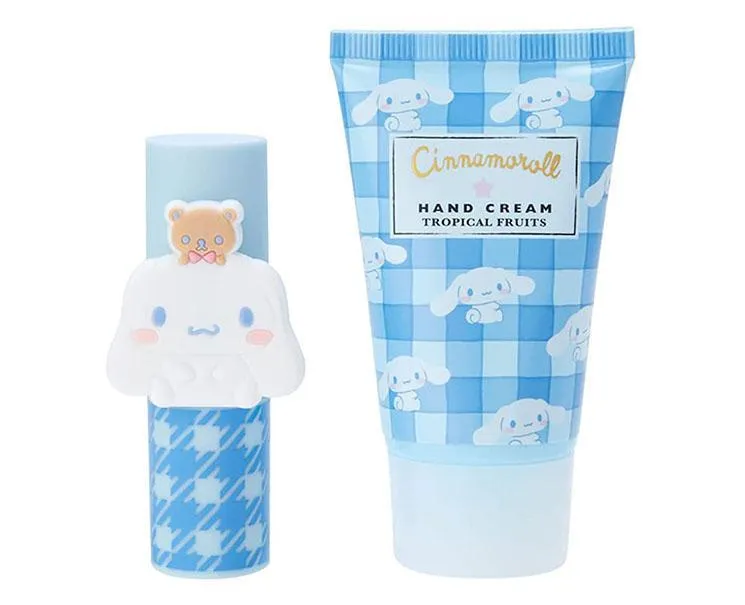 Cinnamoroll Lip Balm & Hand Cream Tropical Fruits Set