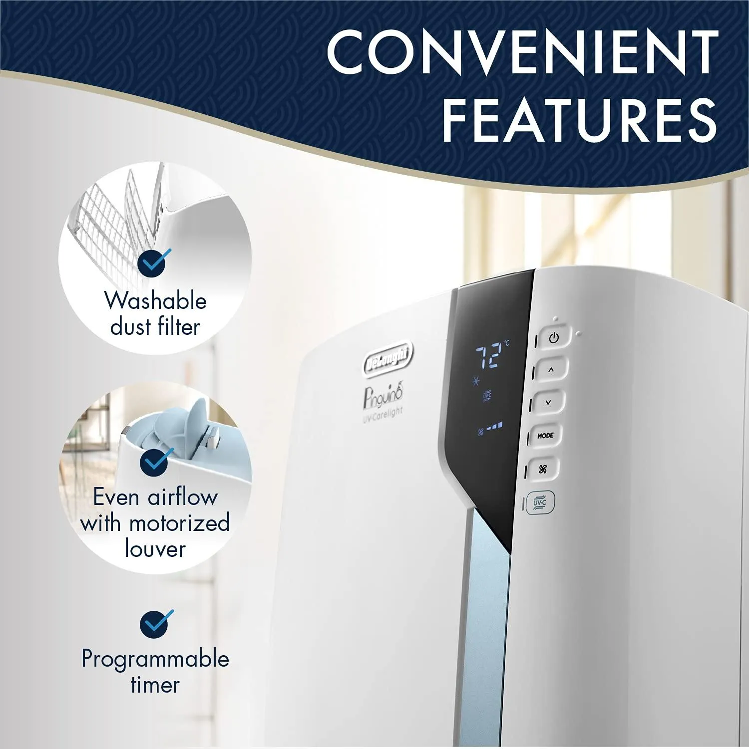 De'Longhi Portable Air Conditioner 14,000 BTU