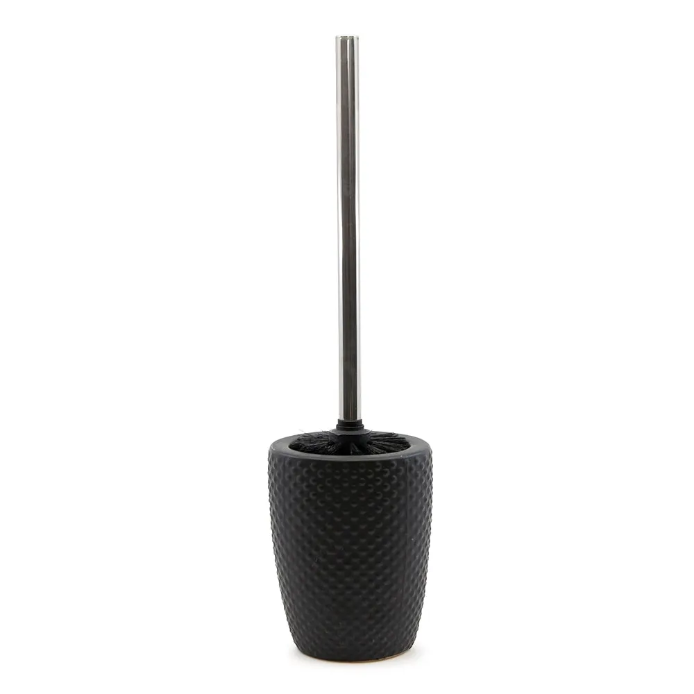 Emboss Toilet Brush 11 x 39.5cm - Black