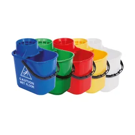 Exel Mop Bucket And Wringer 15 Litre Various Colours - Robert Scott