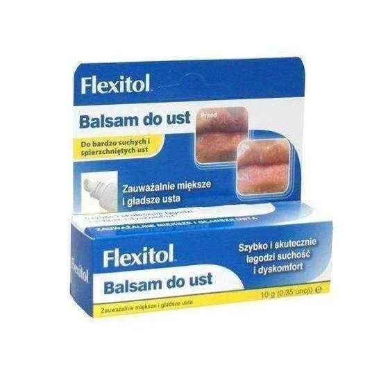 FLEXITOL Lip Balm 10g, organic lip balm, lip moisturizer