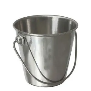 GenWare Stainless Steel Premium Serving Bucket 9cm- Pack 12