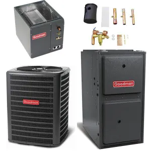 Goodman 5 Ton Cooling 14 SEER; 100k BTU Heating; 96% AFUE Gas Electric Air Conditioner System