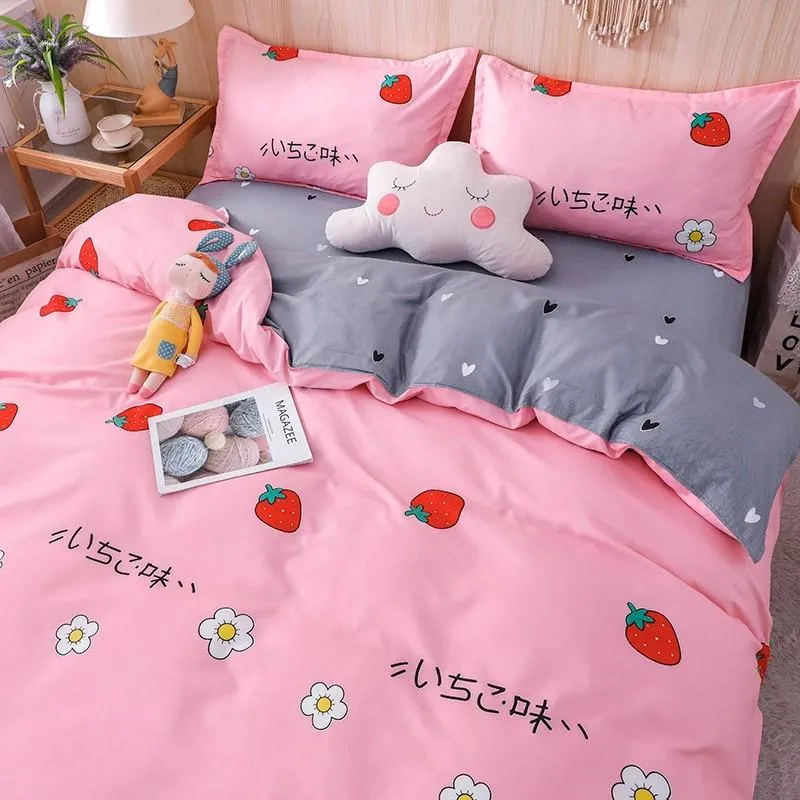 Japanese Strawberry Flavour Bedding Set