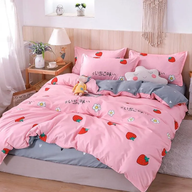 Japanese Strawberry Flavour Bedding Set