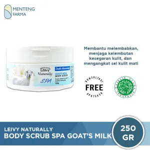 Leivy Body Scrub Spa Goats Milk 250 Gr - Lulur Mandi Melembabkan Kulit