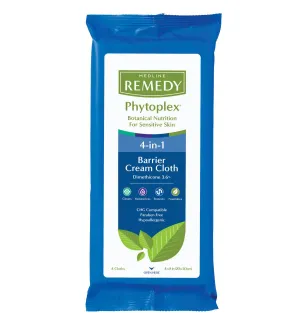 Medline Remedy Phytoplex Barrier Cream Cloths with Dimethicone