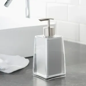 Silver Double Layered Soap Dispenser