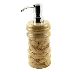 Soap & Lotion Dispenser of Sahara Beige Marble - Bengal Collection