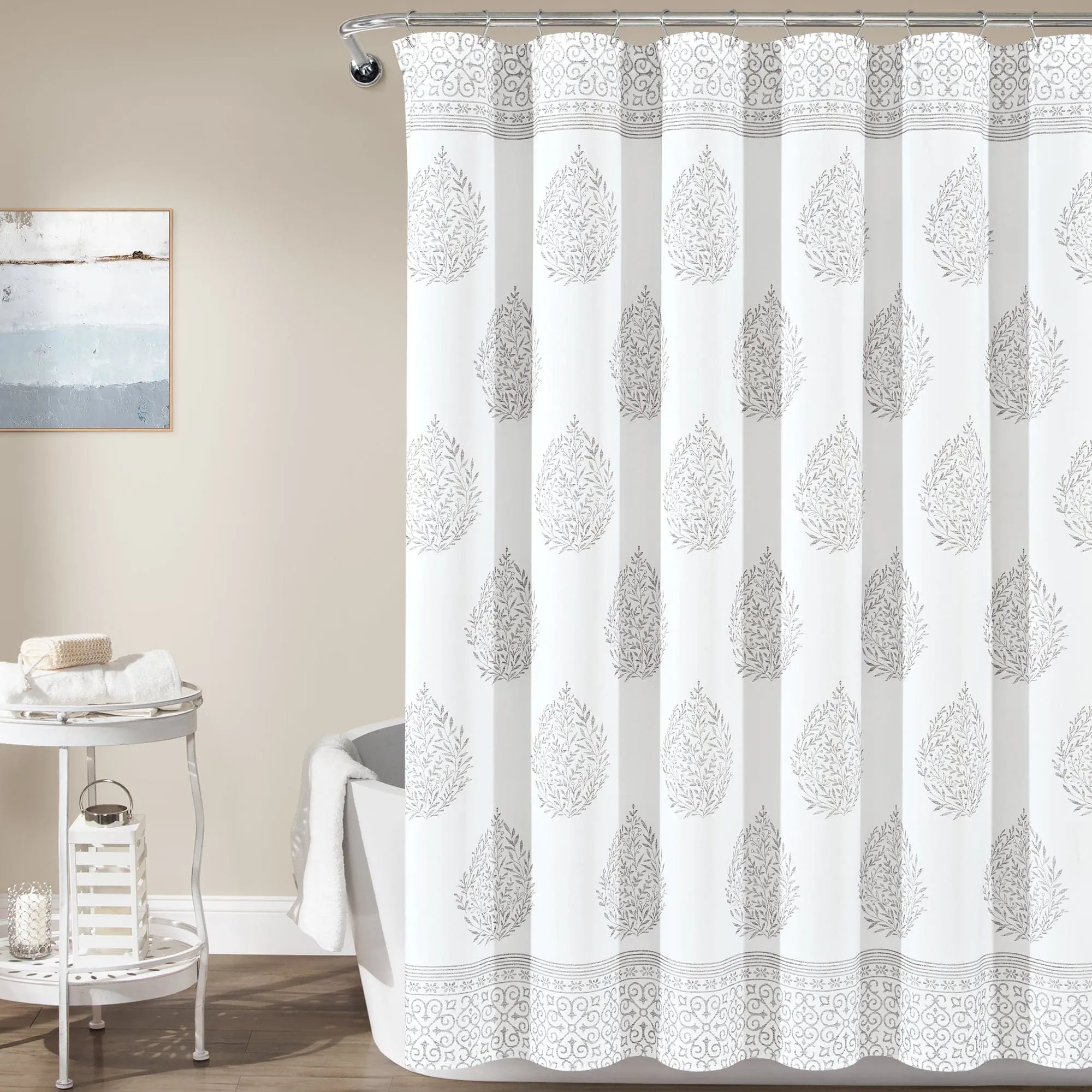 Teardrop Leaf Shower Curtain