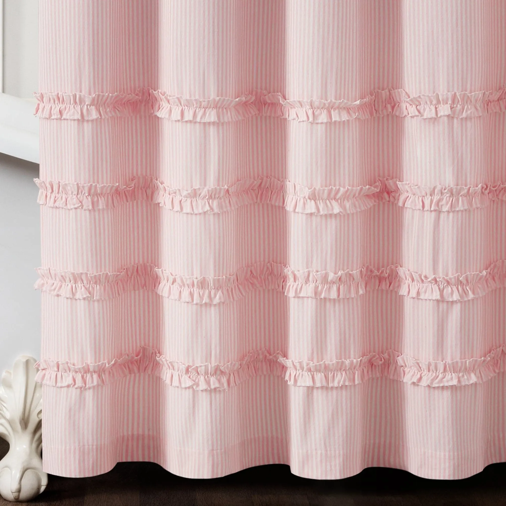 Vintage Stripe Yarn Dyed Shower Curtain