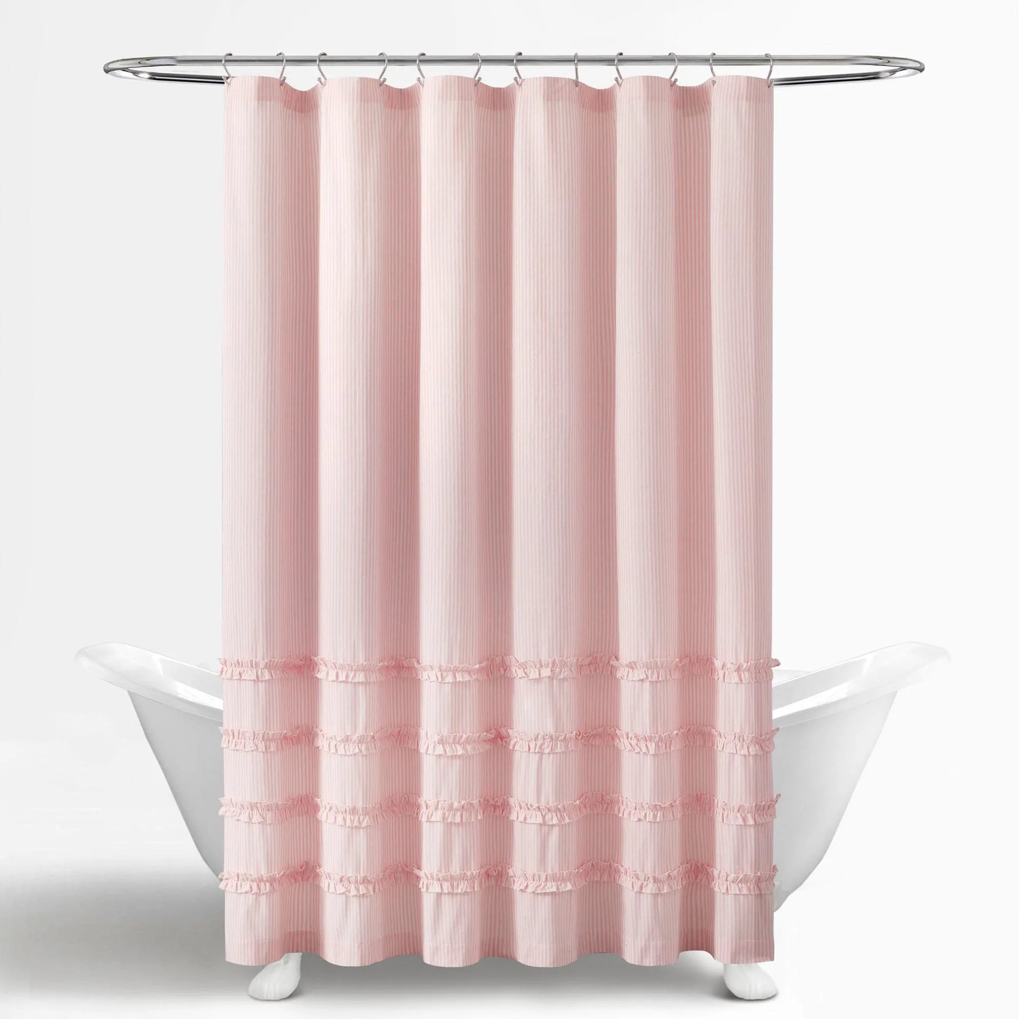 Vintage Stripe Yarn Dyed Shower Curtain